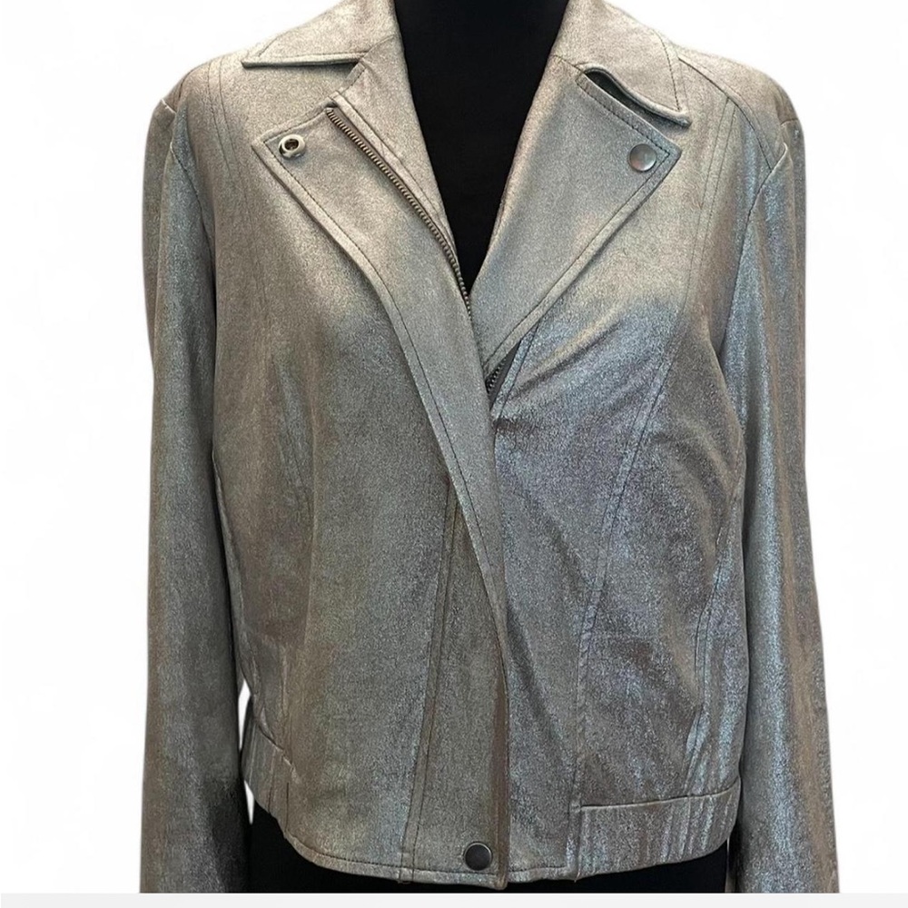 INC International Concepts Shiny Silver Blazer